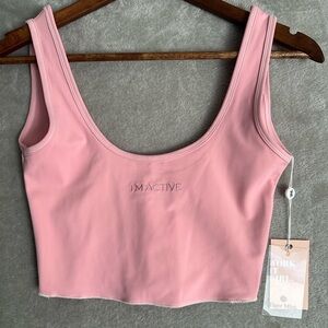 Tiger Mist TM Active Pink Athletic Longline Energy Tank NWT Size S